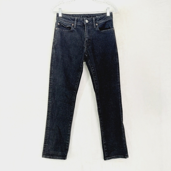 American Eagle Outfitters Denim - American Eagle Outfitters Women's Black Mid-Rise Relaxed Fit Straight Leg Jeans